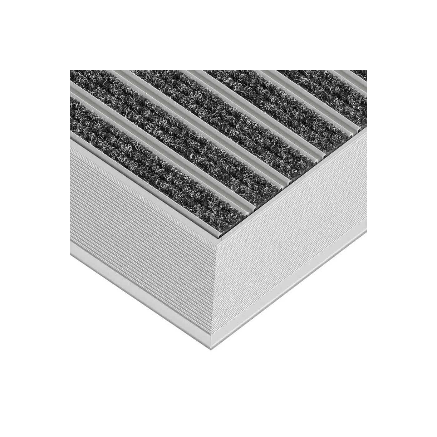 Clean Ryps Aluminium Fußmatte 80 x 100 cm - BP Techem Online-Shop