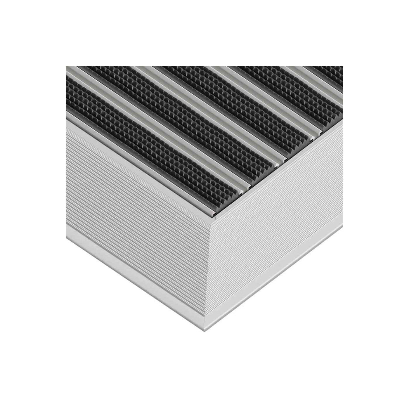 Clean Rubber Aluminium Fußmatte 80 x 100 cm - BP Techem Online-Shop