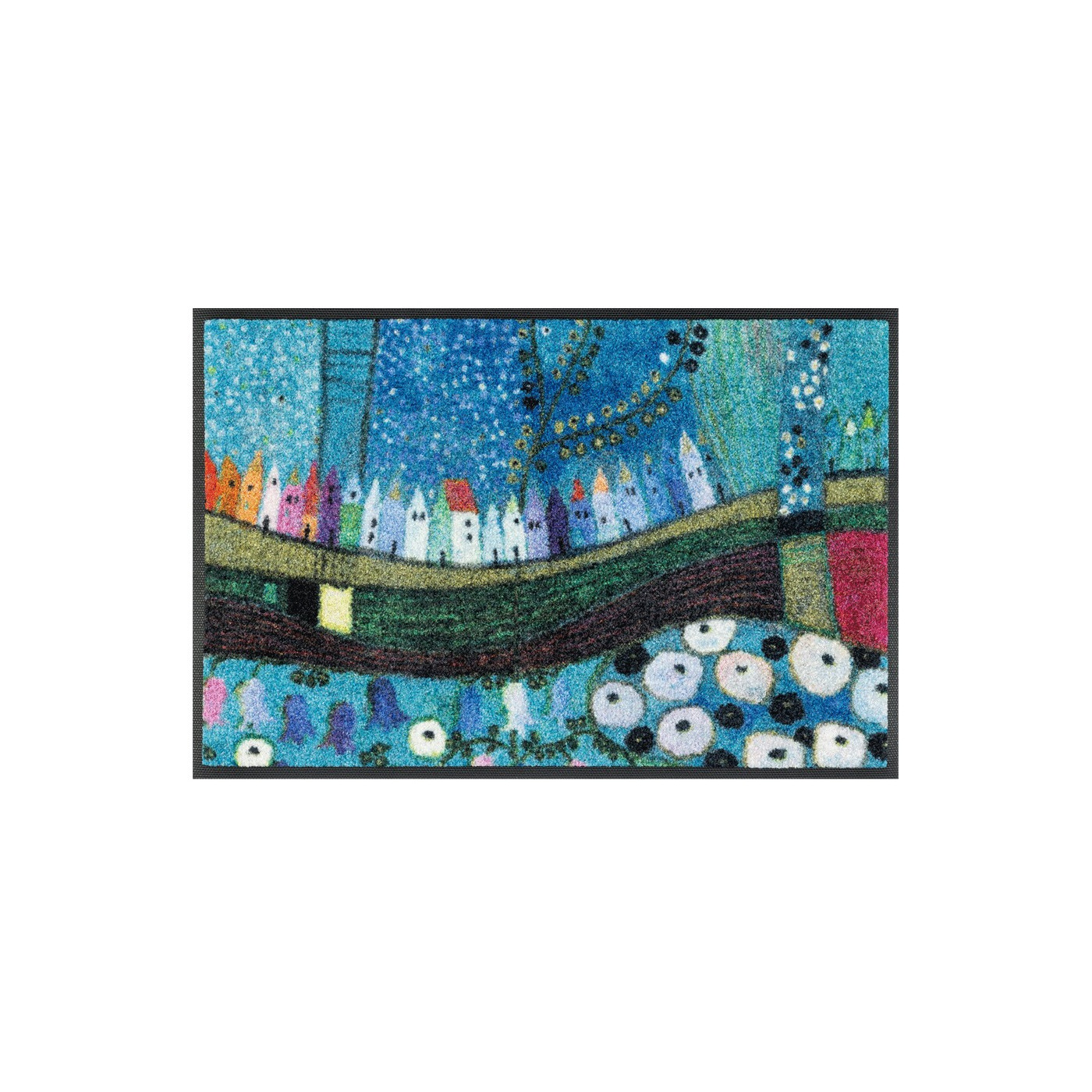 Stadt bei Nacht Fußmatte 40 x 60 cm, 50 x 75 cm - BP Techem Online-Shop