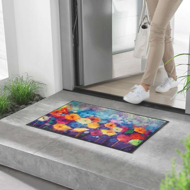 Bunte Blumen Fußmatte 50 x 75 cm - BP Techem online shop