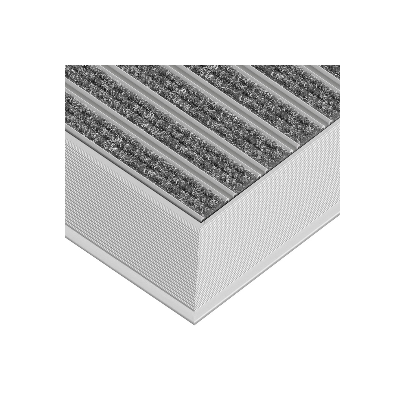Clean Ryps Aluminium Fußmatte 80 x 100 cm - BP Techem Online-Shop