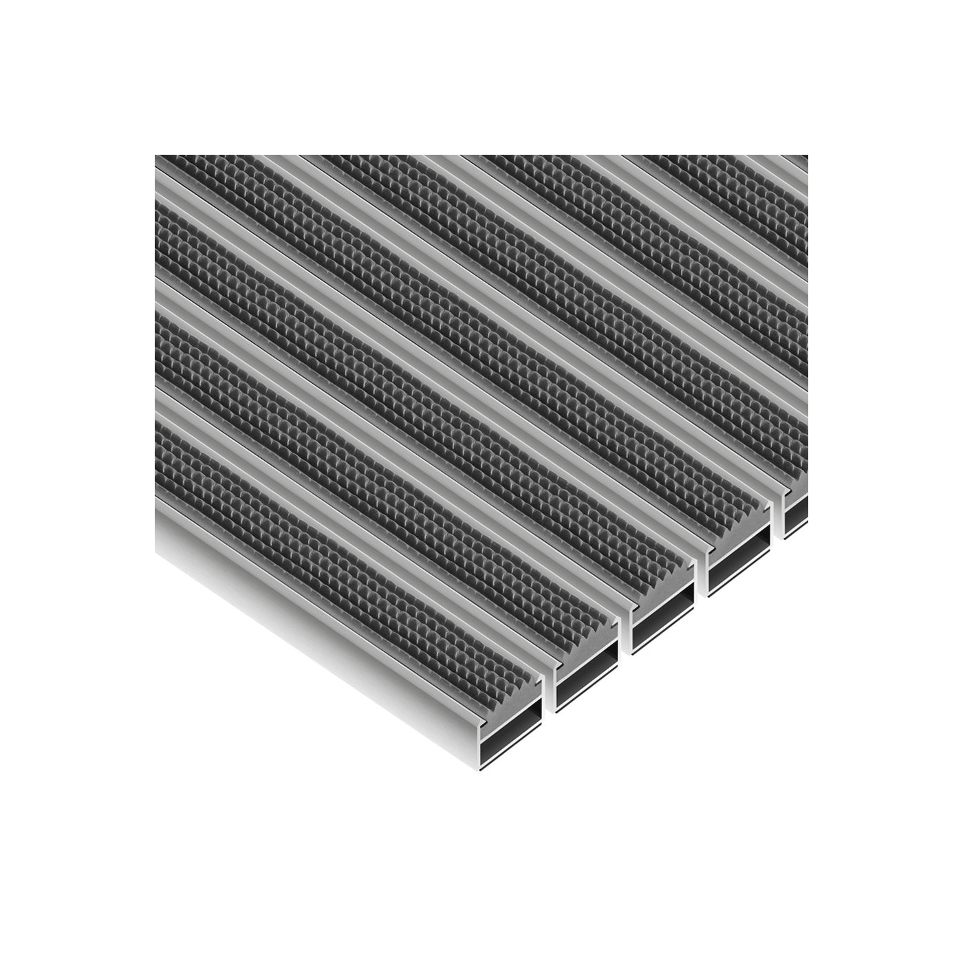 Saubere Gummi-Aluminium-Fußmatte 80 x 100 cm - BP Techem Online-Shop