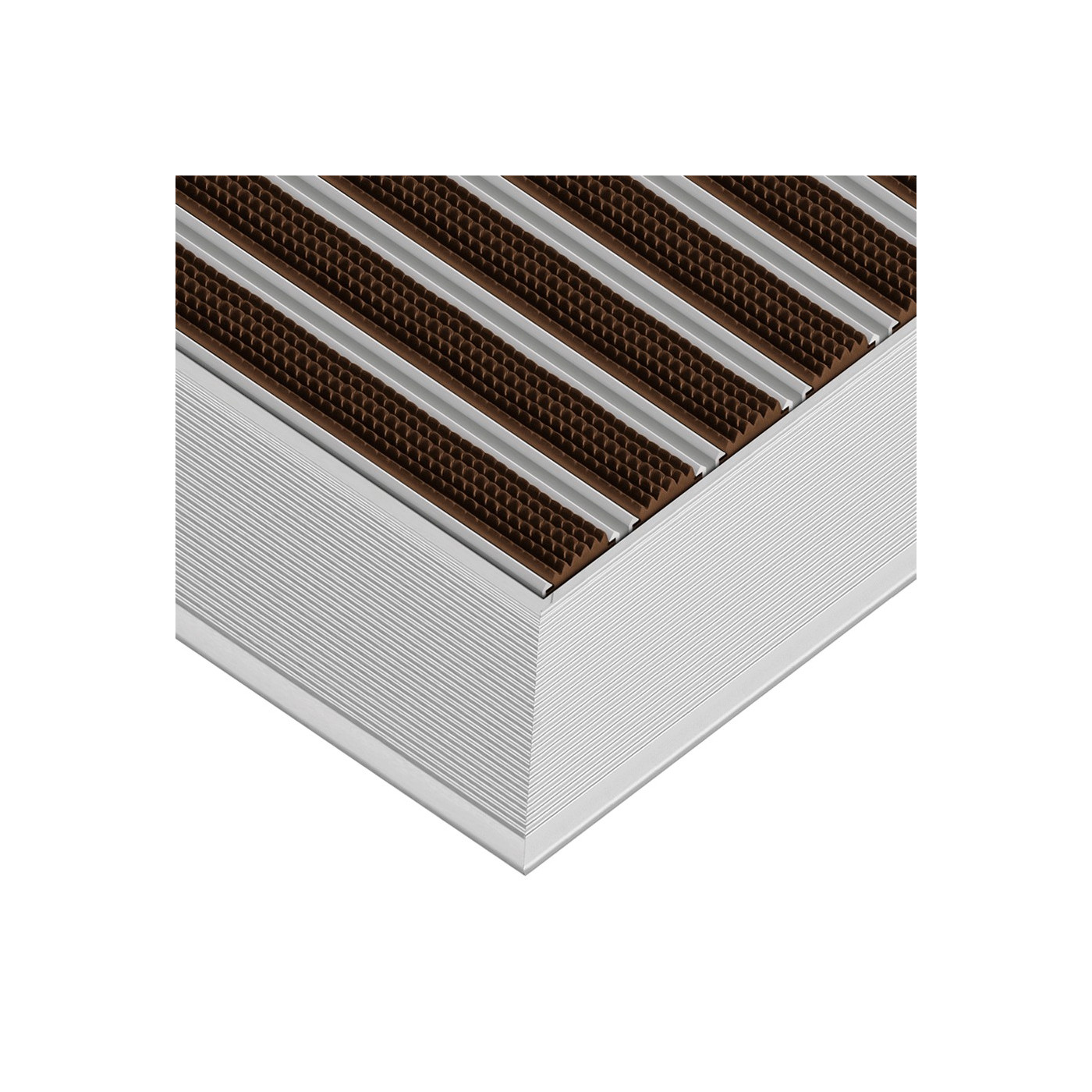 Clean Rubber Aluminium Fußmatte 80 x 100 cm - BP Techem Online-Shop