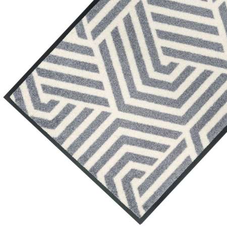 Sechseckige graue Teppiche 60 x 140 cm, 60 x 180 cm, 75 x 120 cm - BP Techem online shop