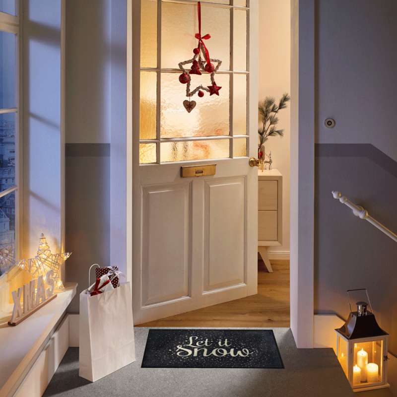 Schneeflocke Weihnachten Fußmatte 40 x 60 cm und 50 x 75 cm - BP Techem online shop