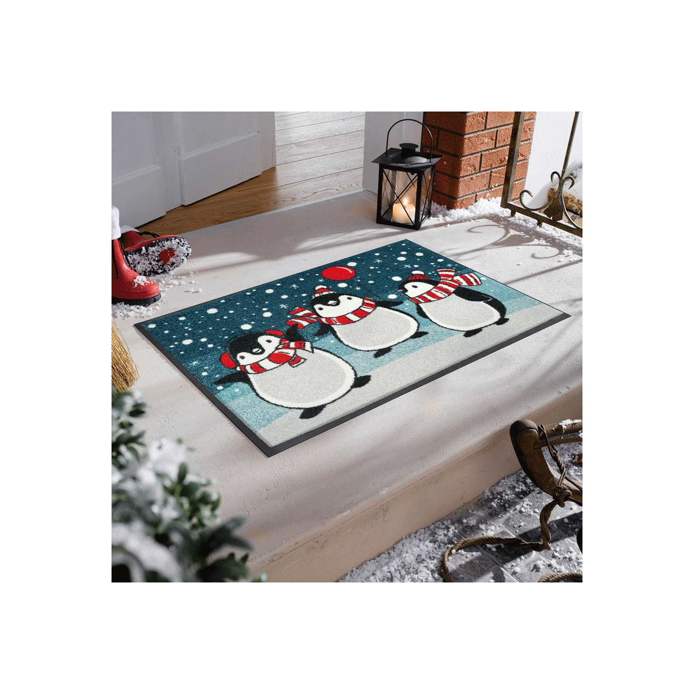 Pinguine Weihnachten Fußmatte 50 x 75 cm - BP Techem Online-Shop