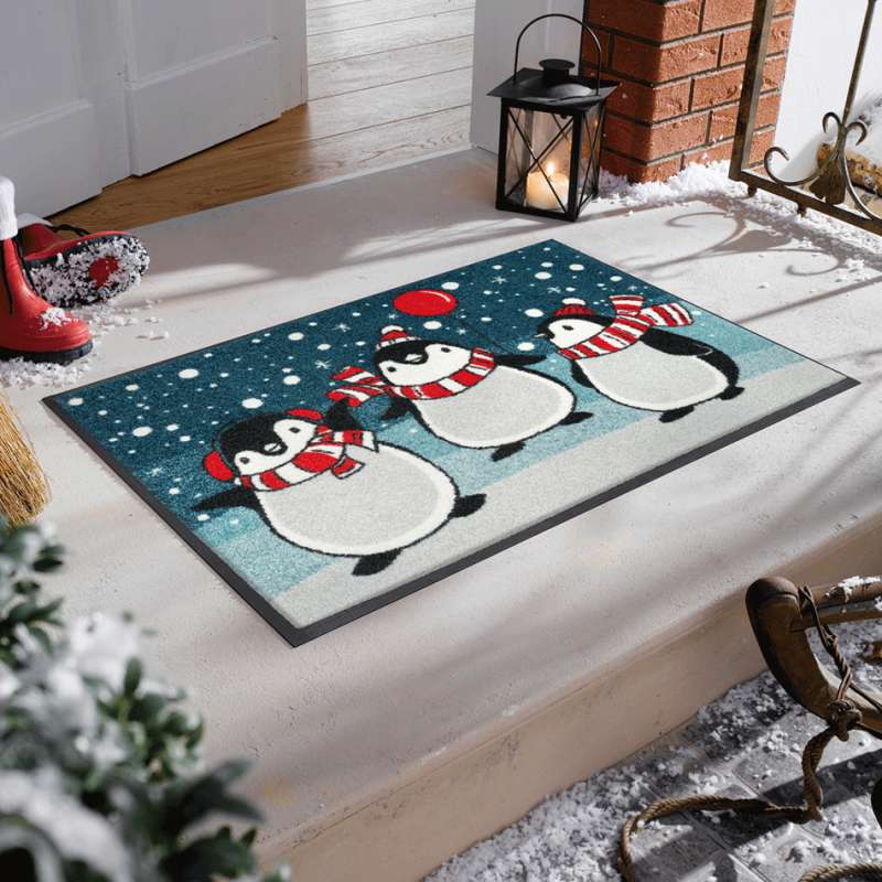 Pinguine Weihnachten Fußmatte 50 x 75 cm - BP Techem Online-Shop