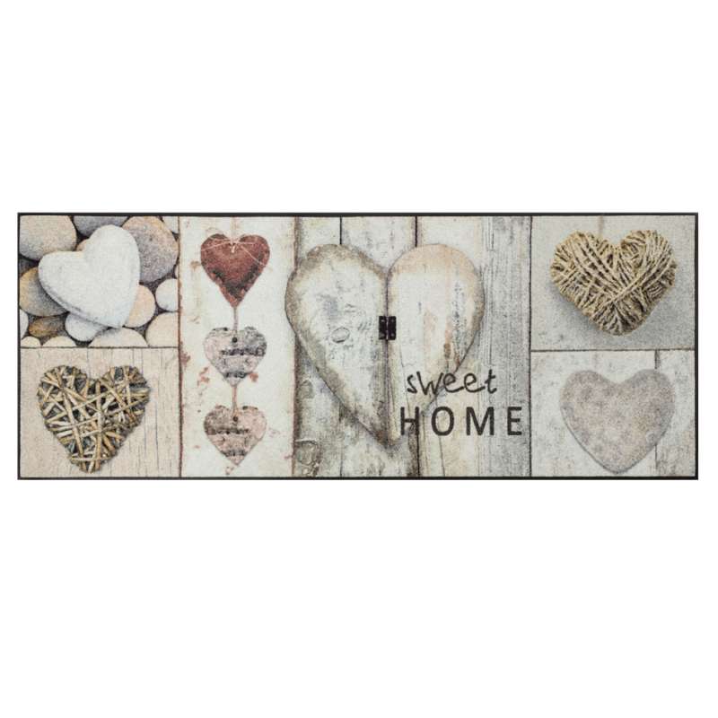 Teppich Hearts Grau 75 x 190 cm - BP Techem Online Shop