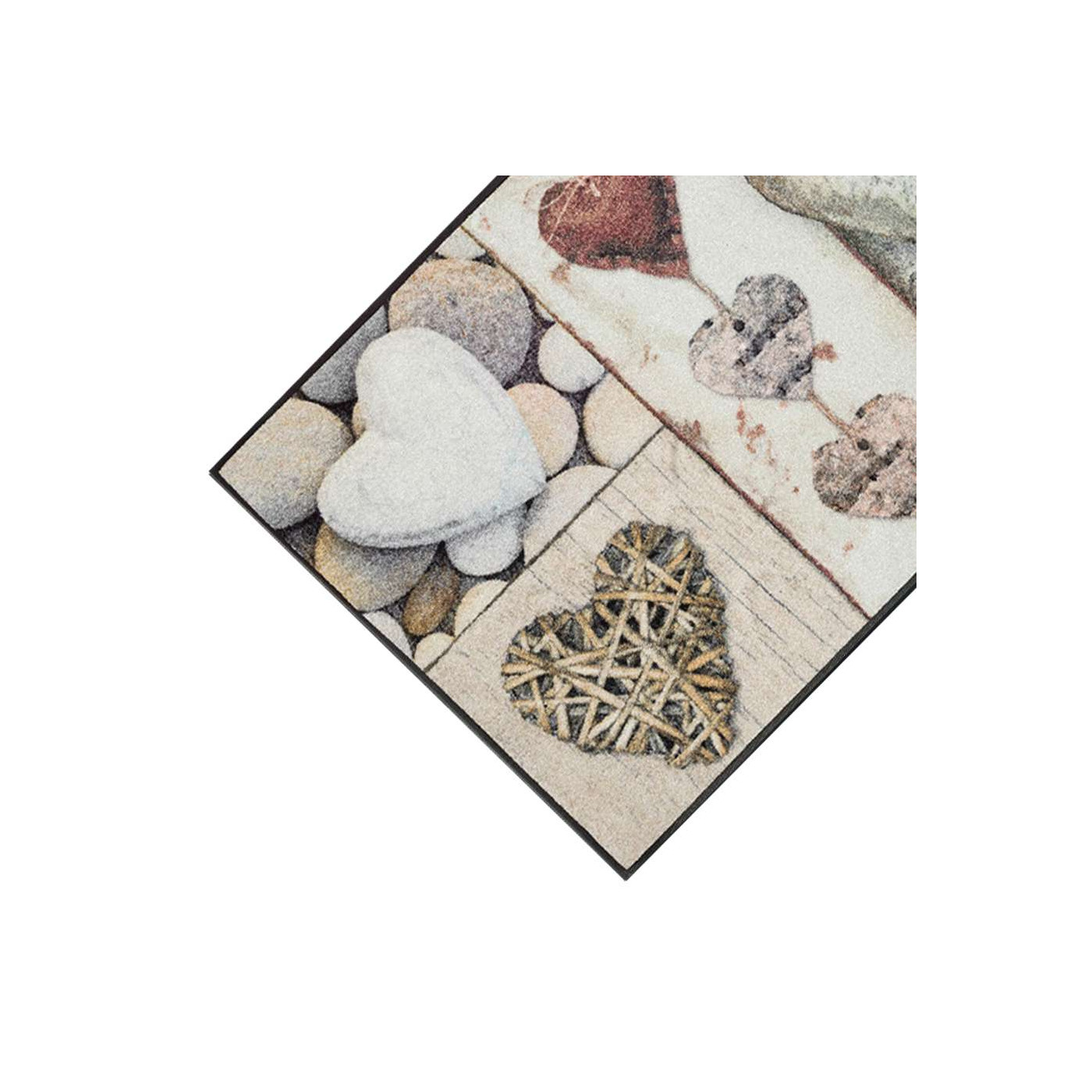 Teppich Hearts Grau 75 x 190 cm - BP Techem Online Shop