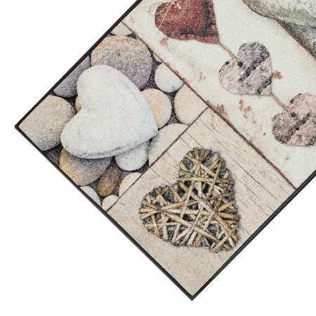 Teppich Hearts Grau 75 x 190 cm - BP Techem Online Shop
