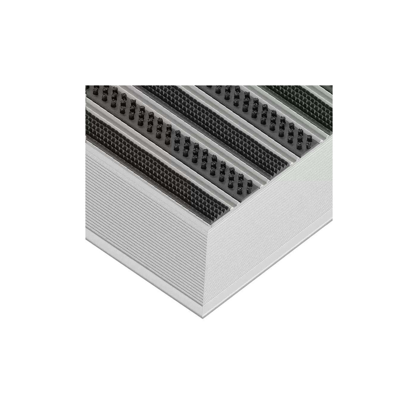 Clean Rubber-Scrub Aluminium Fußmatte 60 x 90 cm - BP Techem Online-Shop
