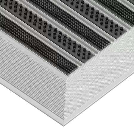Clean Rubber-Scrub Aluminium Fußmatte 60 x 90 cm - BP Techem Online-Shop