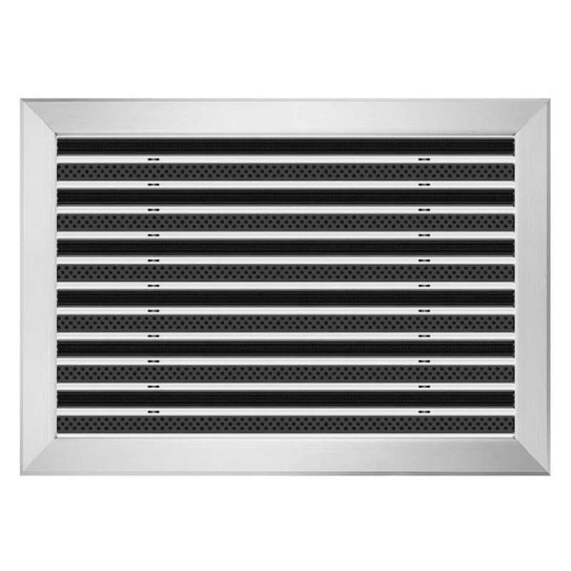 Clean Rubber-Scrub Aluminium Fußmatte 60 x 90 cm - BP Techem Online-Shop