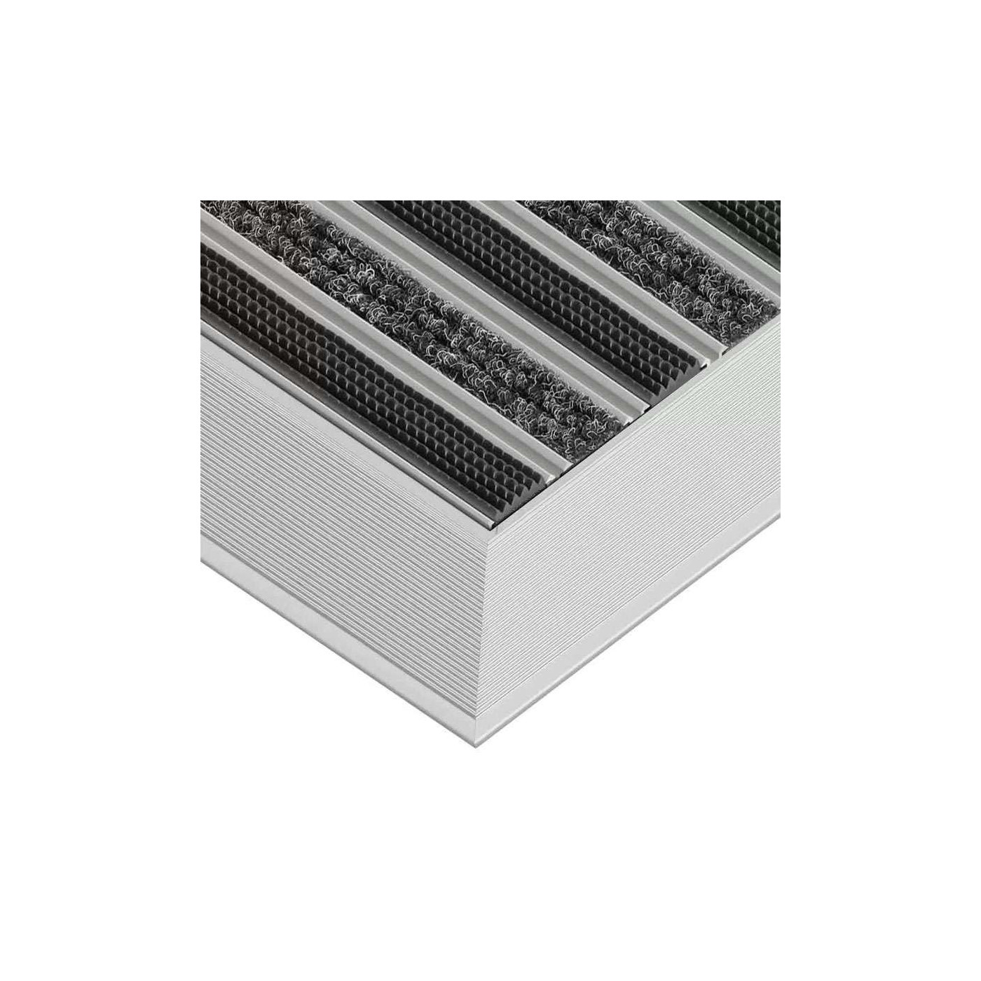 Clean Rubber Aluminium Fußmatte 60 x 90 cm - BP Techem Online-Shop