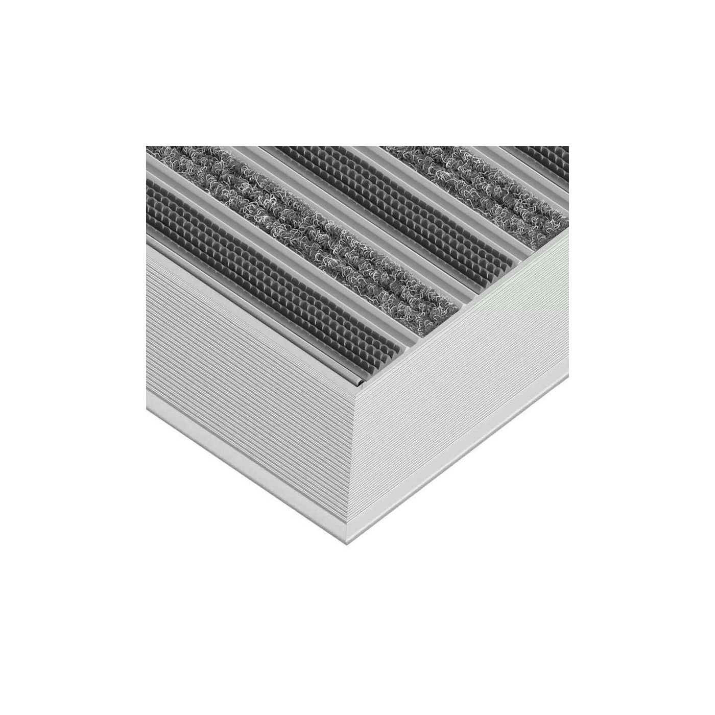 Clean Rubber Aluminium Fußmatte 80 x 100 cm - BP Techem Online-Shop