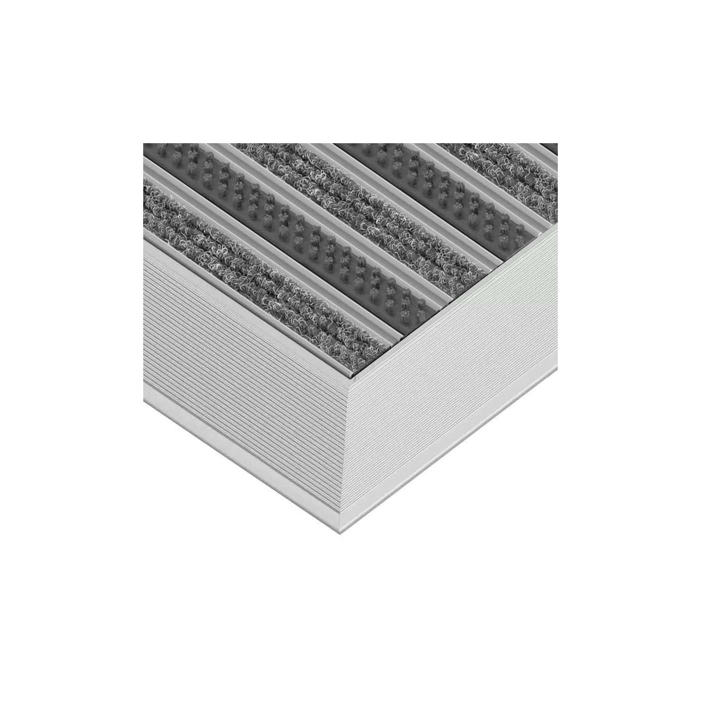 Clean Rubber Aluminium Fußmatte 80 x 100 cm - BP Techem Online-Shop