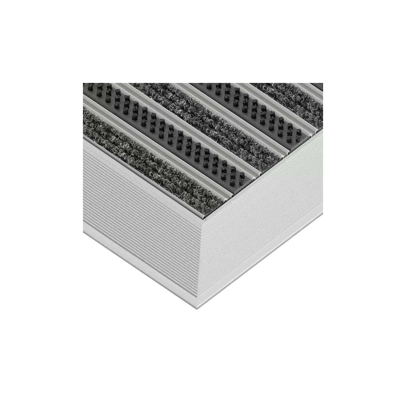 Clean Rubber Aluminium Fußmatte 80 x 100 cm - BP Techem Online-Shop