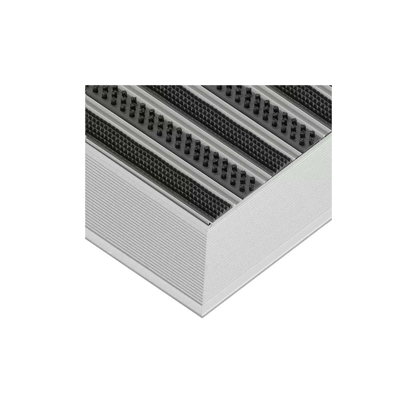 Clean Rubber-Scrub Aluminium Fußmatte 80 x 100 cm - BP Techem Online-Shop