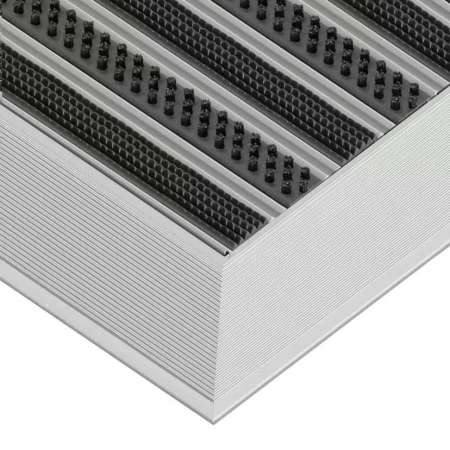 Clean Rubber-Scrub Aluminium Fußmatte 80 x 100 cm - BP Techem Online-Shop