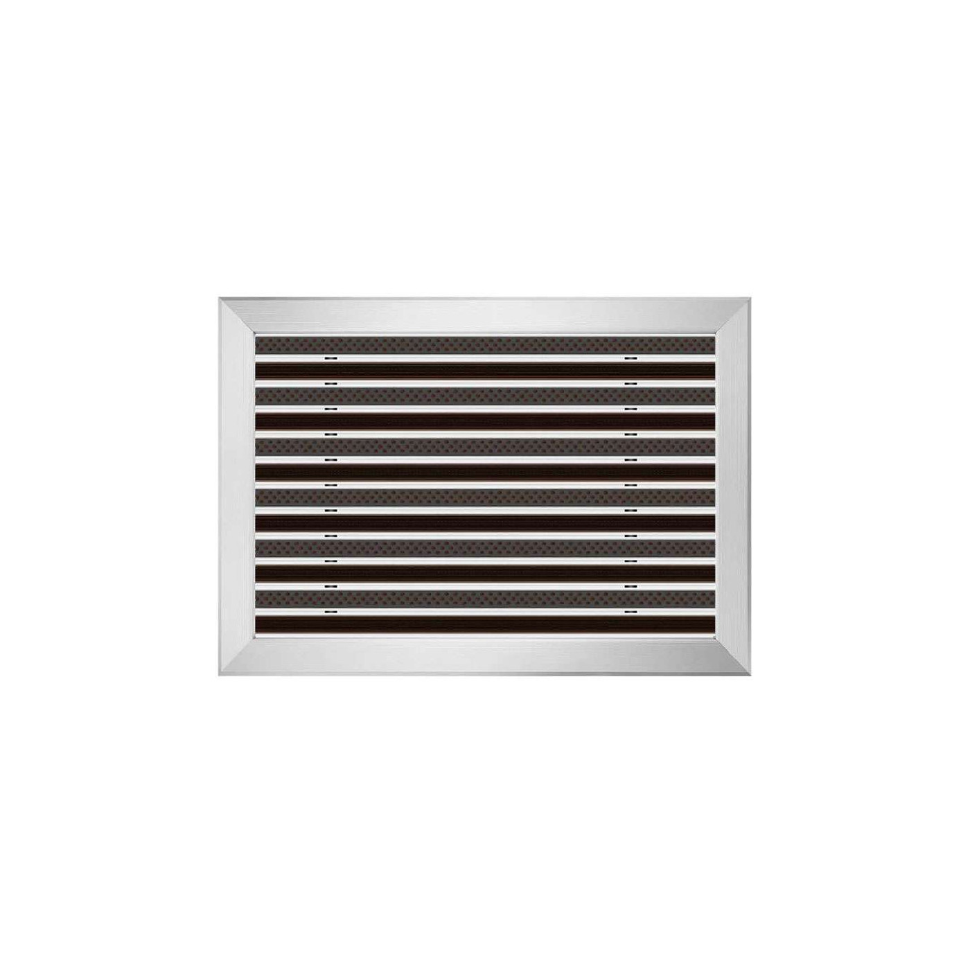 Clean Rubber-Scrub Aluminium Fußmatte 80 x 100 cm - BP Techem Online-Shop