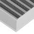 Clean Rubber-Scrub Aluminium Fußmatte 80 x 100 cm - BP Techem Online-Shop