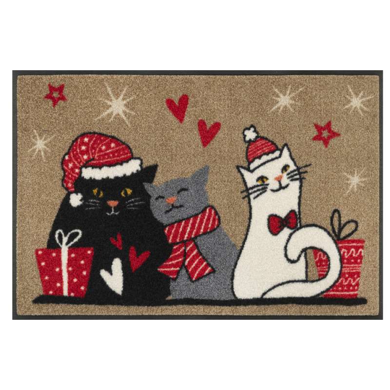 Weihnachten Katzen Fußmatte 50 x 75 - BP Techem Online-Shop