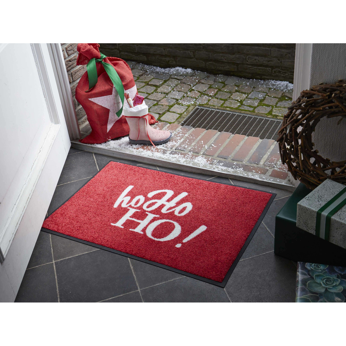 Weihnachts-Fußmatte Ho ho! 50 x 75 - BP Techem Online Geschäft
