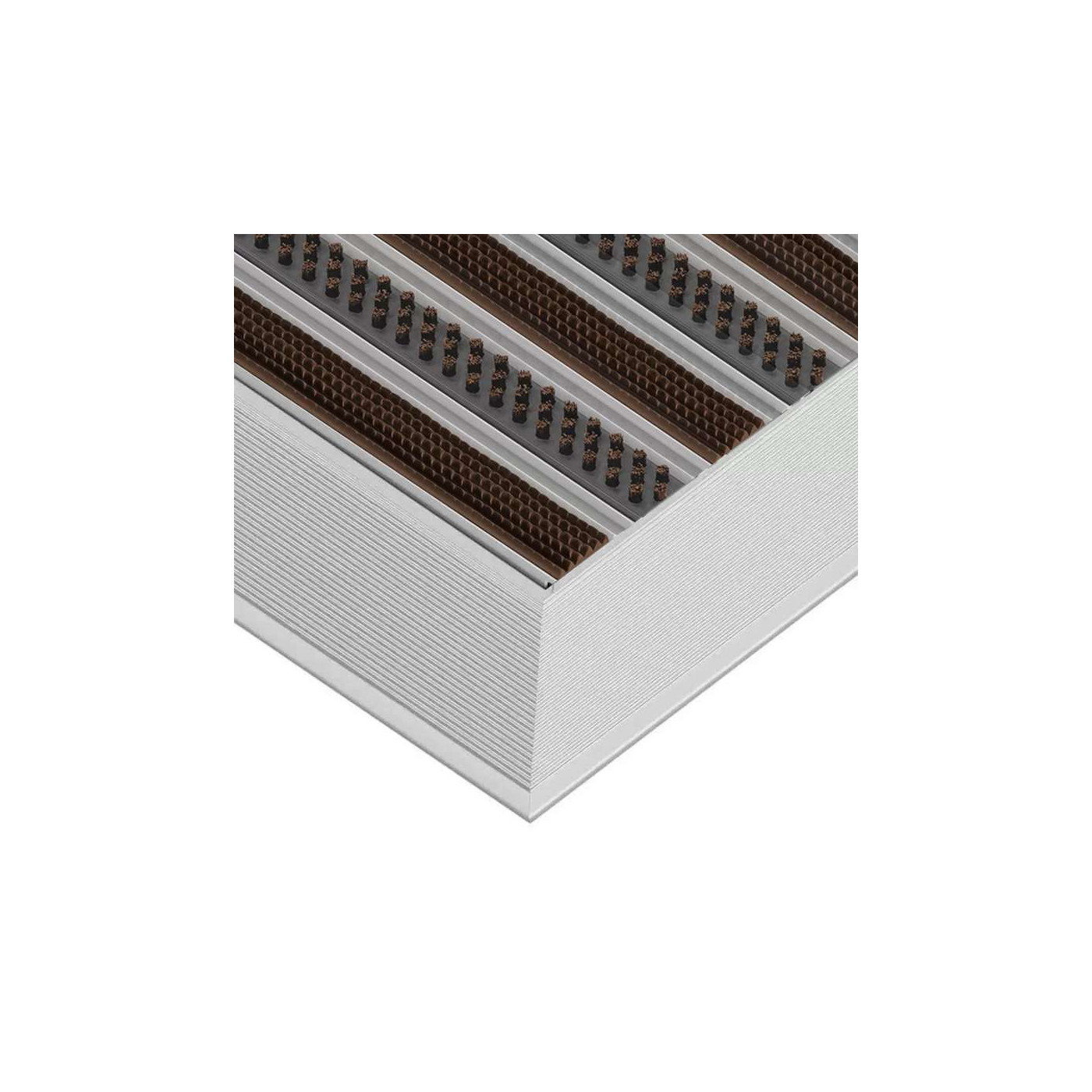 Clean Rubber-Scrub Aluminium Fußmatte 60 x 90 cm - BP Techem Online-Shop