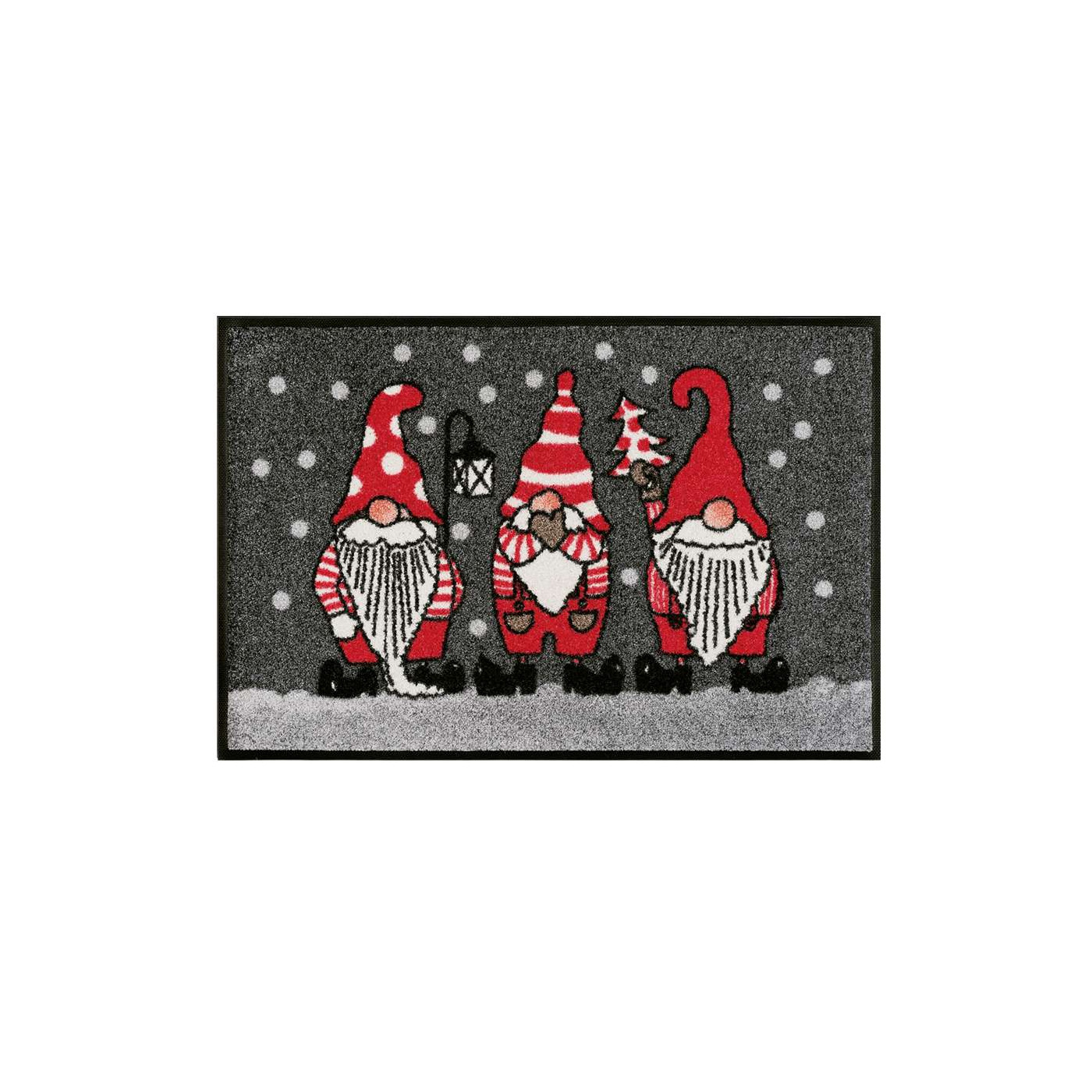 Weihnachts-Fußmatte Winterzwerge Grau 40 x 60 cm - BP Techem online shop