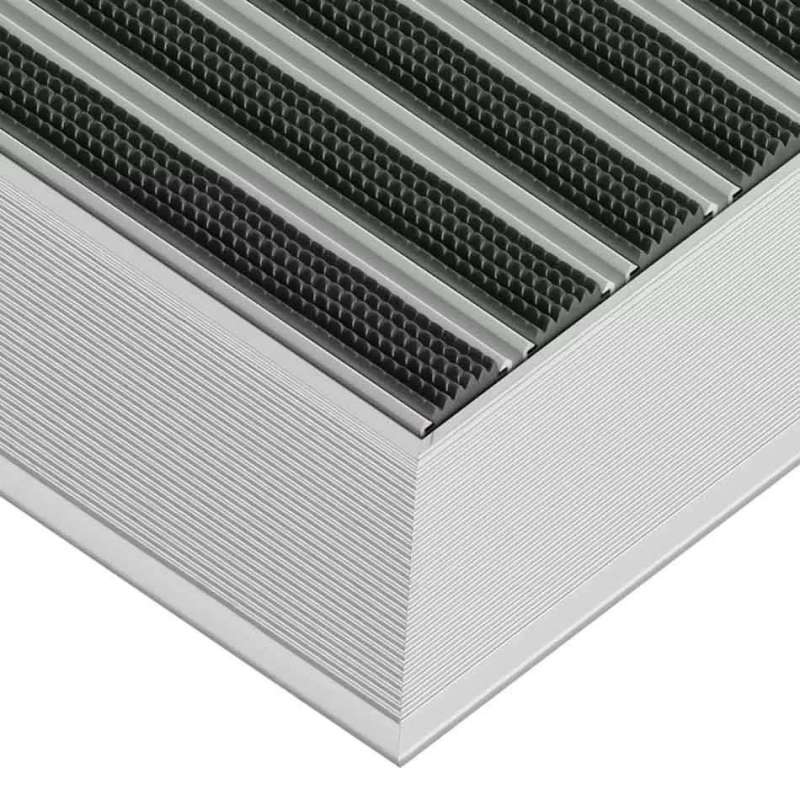 Saubere Gummi-Aluminium-Fußmatte nach Maß - BP Techem Online-Shop