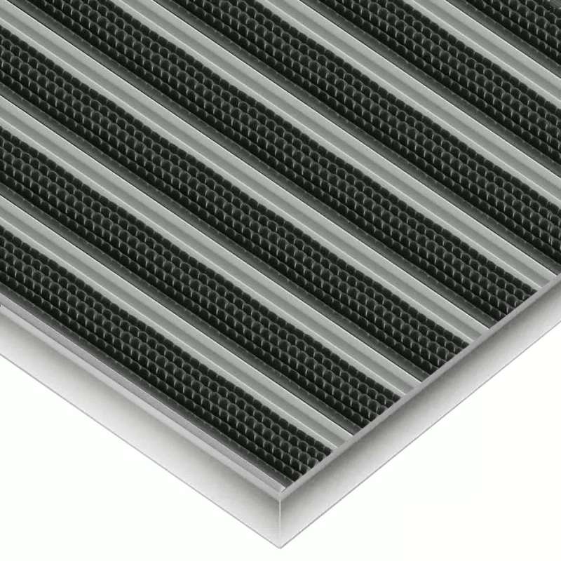 Saubere Gummi-Aluminium-Fußmatte nach Maß - BP Techem Online-Shop