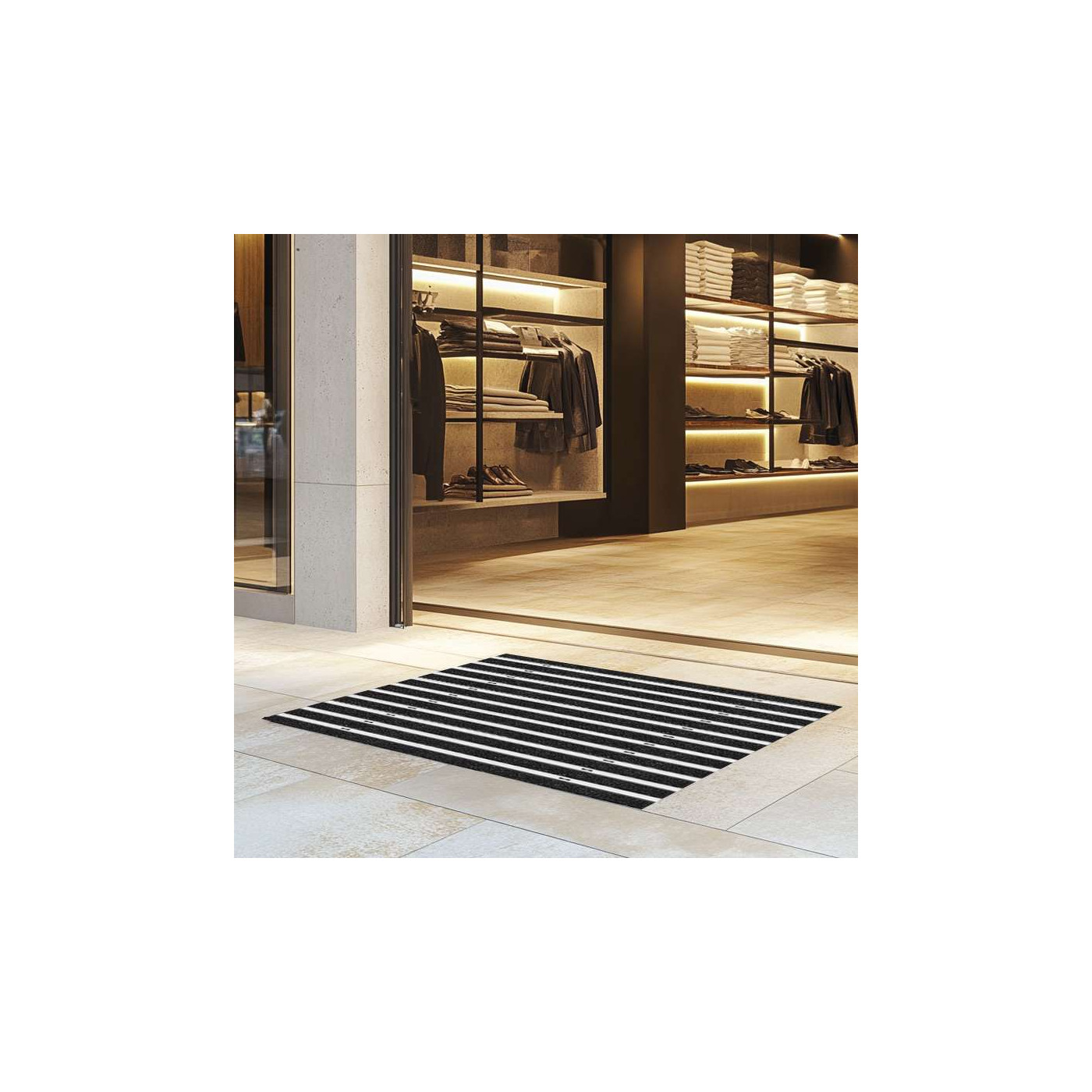 Clean ryps Objektabstreifer - Gummi 40 x 60 cm - BP Techem Online Shop