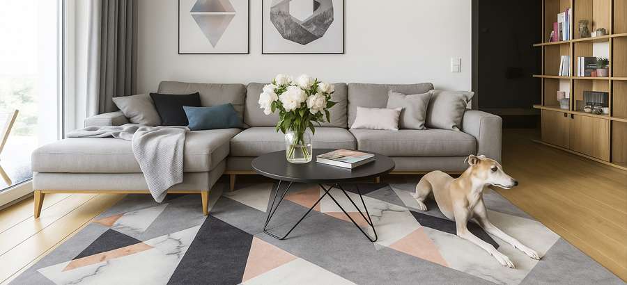 So wählen Sie den perfekten Teppich für ein kleines Zimmer oder ein Wohnzimmer aus – Größe, Form, Material und Gestaltung